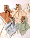 1pc Customized Embroidered Name  Rabbit face Towel