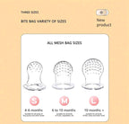 Rabbit Nibble Fruit & Vegetable Teethers Feeding Pacifier, Includes 3 Extra Replacement Bags In S, M, L Sizes, For Baby