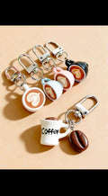 Realistic Coffee Bean Cup Keychain