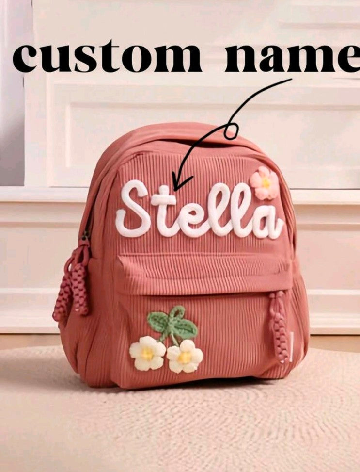 1pc Customized Backpack - Customized School Bag, Cute Birthday Gift, Suitable For Boys And Girls, Back To School Season